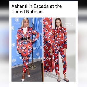 ESCADA Barketa Brushwork Pant Suit.